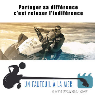 Unser Partner: Un fauteuil à la mer (mit dem Rollstuhl ins Meer)