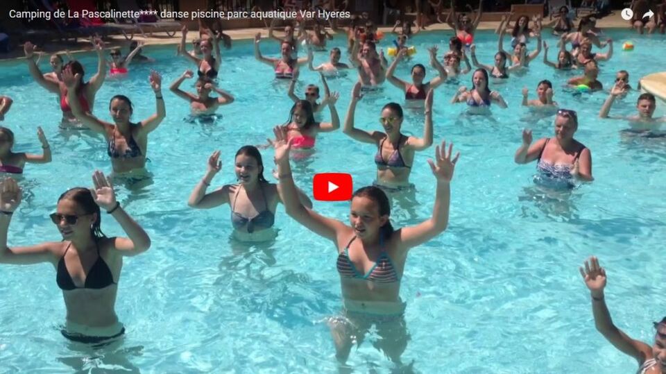 Camping de La Pascalinette**** danse piscine parc aquatique Var Hyeres