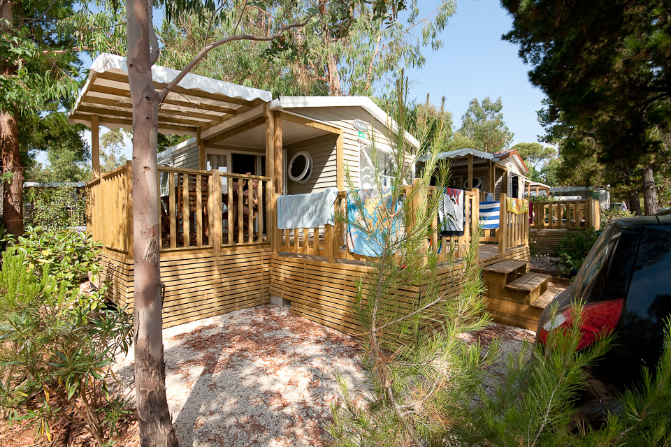 Campingplatz mit Wasserparadies - Mietobjekt: hochwertiges Mobilhaus