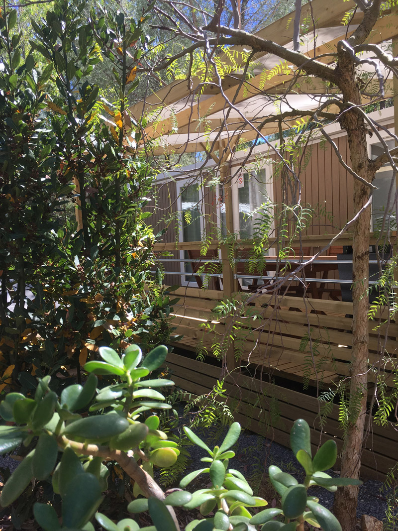 Hochwertiges Mobilhaus mit Garten in Südfrankreich