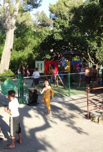 Aire de jeux Extérieur Enfants Famille Vacances	Spielplatz an der frischen Luft für Kinder während der Familienferien