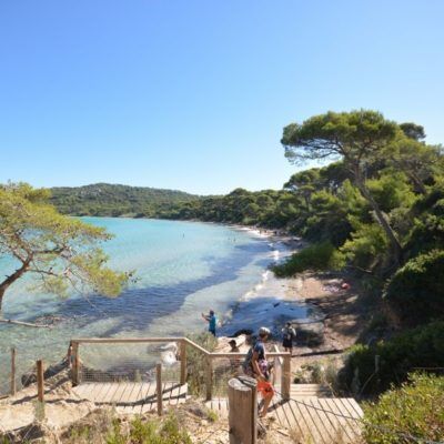 Strand 'Notre Dame' auf der insel Porquerolles 