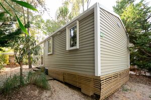 Preisgünstiges Mobilhaus auf einem Campingplatz - Ferien