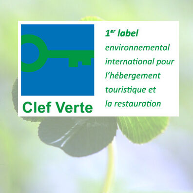 Der Campingplatz führt das Label « Clef Verte » (grüner Schlüssel)