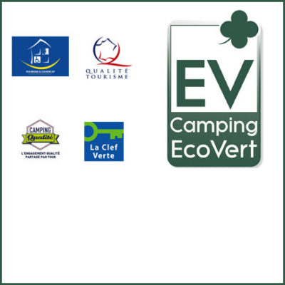 Die Labels vom Campingplatz