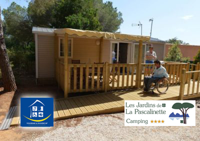 Barrierefreier Campingplatz für Menschen mit Handicap in der Provence