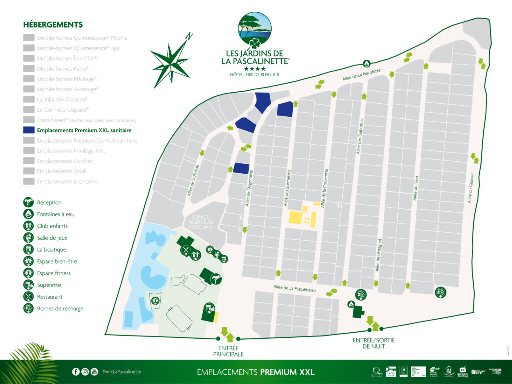 Gestaltung Premium-Stellplätze mit eigenen Sanitäranlagen