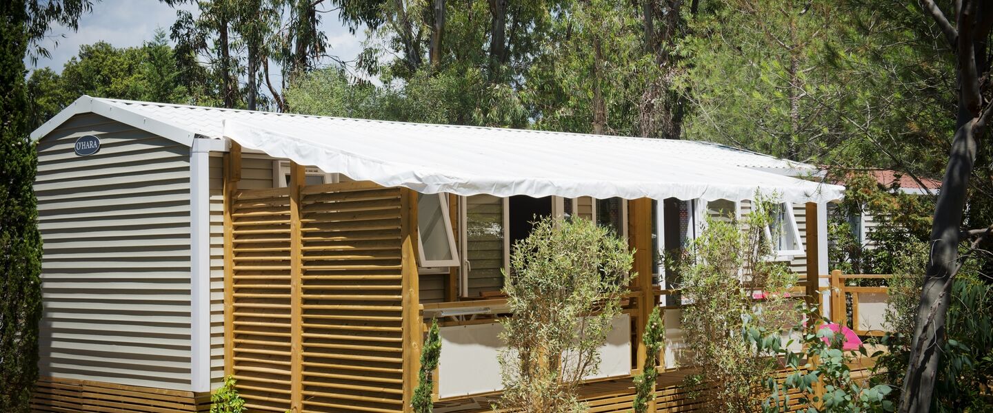 Campingplatz mit hochwertigem Mobilhaus an der Côte d’Azur