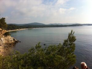 Eine Ansicht vom Küstenwanderweg in Hyères