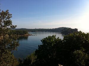 Die Mittelmeerküste auf der Halbinsel Giens bei Hyères