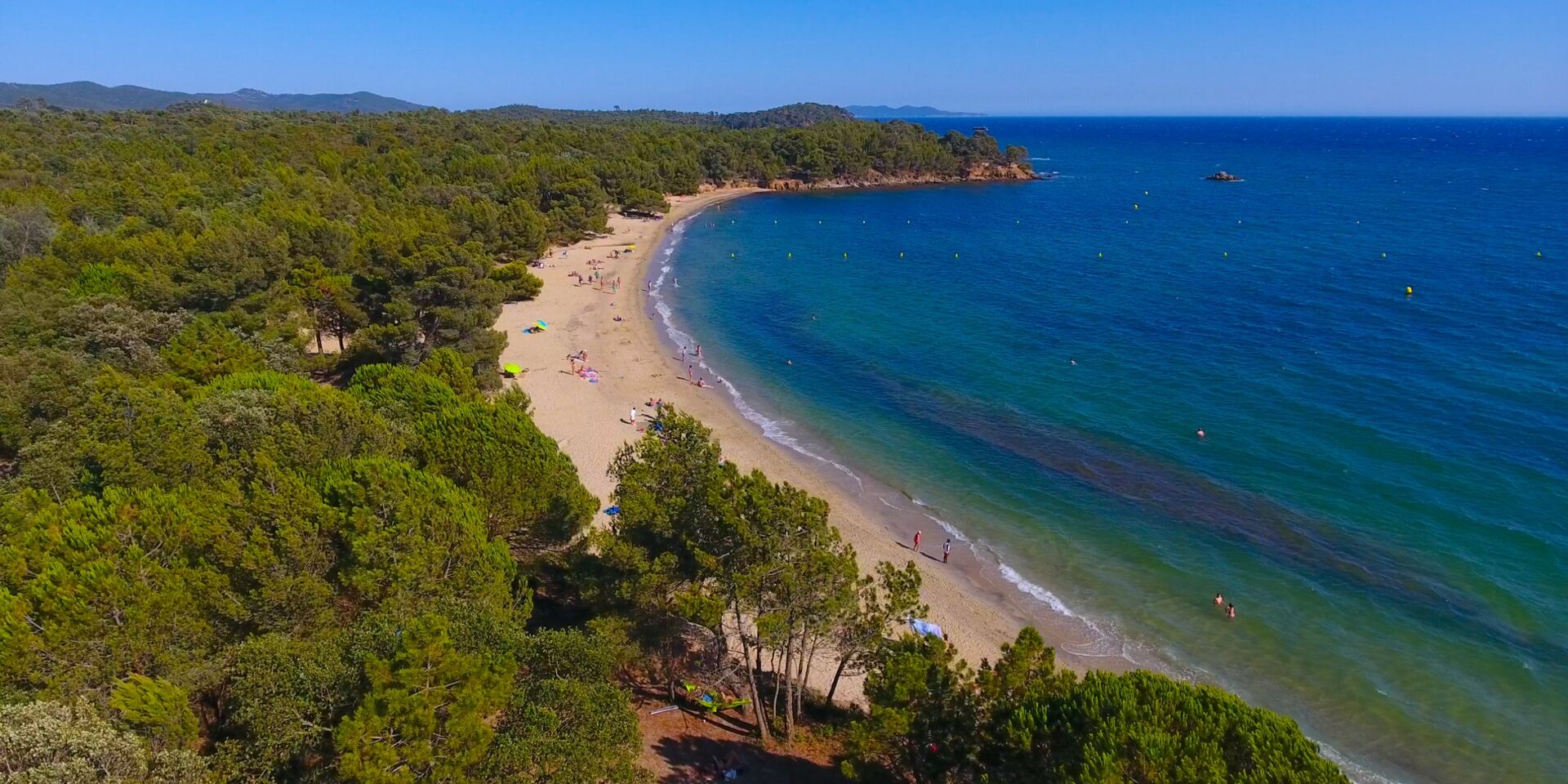 Der Strand ‘Le Pellegrin’ im Departement Var