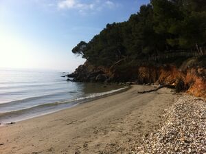 Ein naturbelassener Strand in Hyères