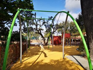 Spielplatz auf unserem Campingplatz an der Côte d’Azur