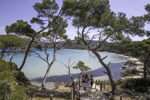 Die Insel Porquerolles, ist nur mit der Fähre zu erreichen.