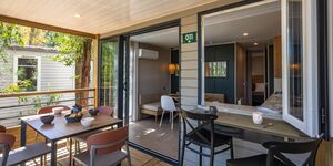 Das Esszimmer im grossen Mobilhaus für 4 Personen